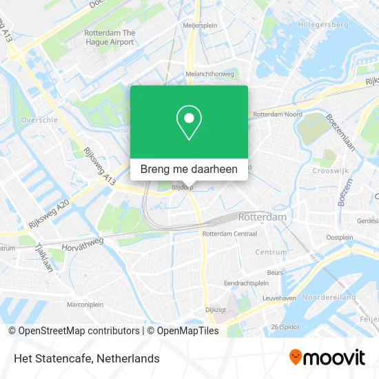 Het Statencafe kaart