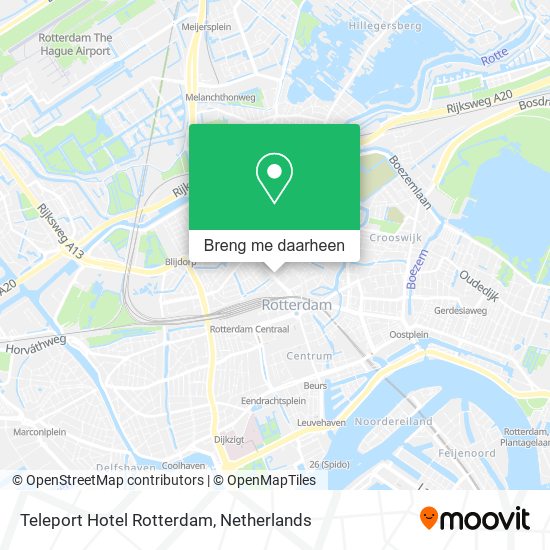 Teleport Hotel Rotterdam kaart