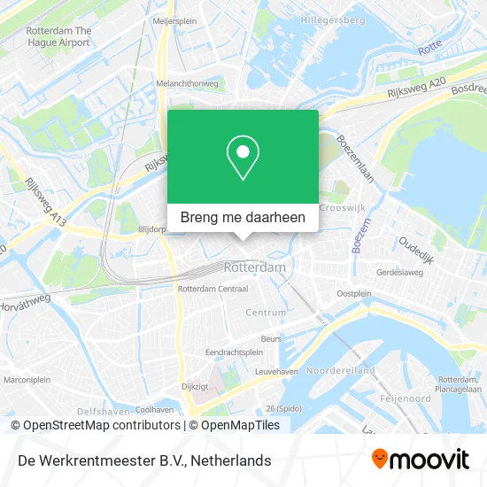 De Werkrentmeester B.V. kaart