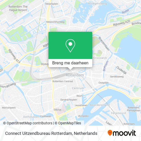 Connect Uitzendbureau Rotterdam kaart