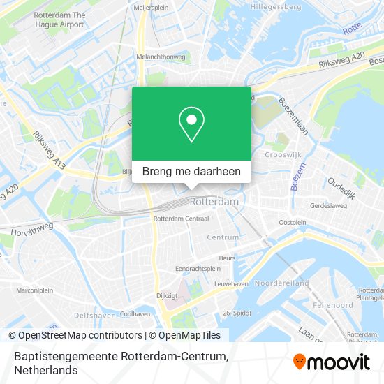 Baptistengemeente Rotterdam-Centrum kaart