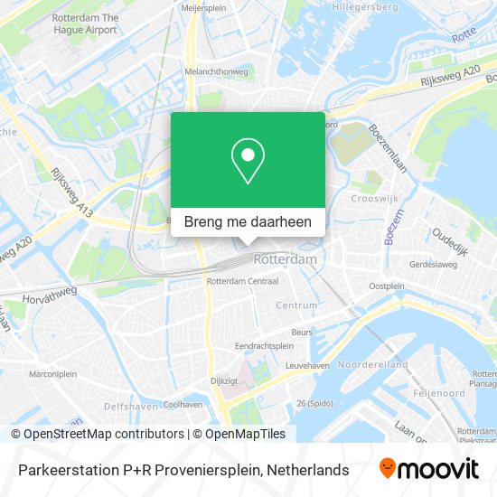 Parkeerstation P+R Proveniersplein kaart