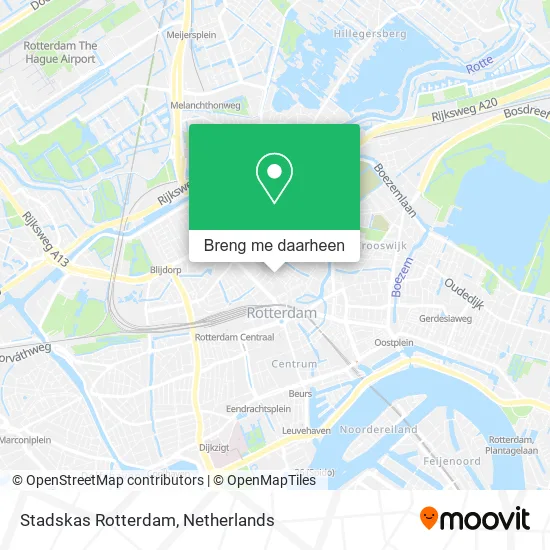 Stadskas Rotterdam kaart