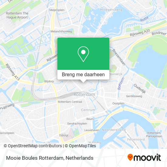 Mooie Boules Rotterdam kaart