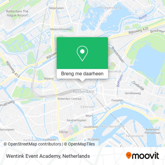 Wentink Event Academy kaart