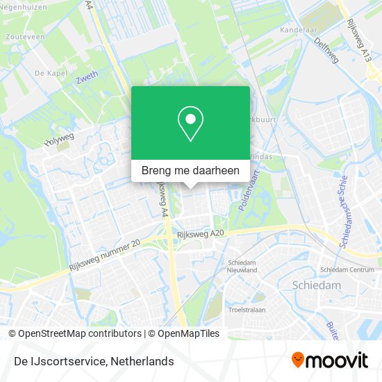 De IJscortservice kaart