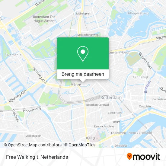 Free Walking t kaart