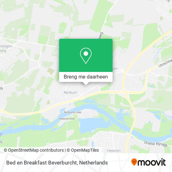 Bed en Breakfast Beverburcht kaart
