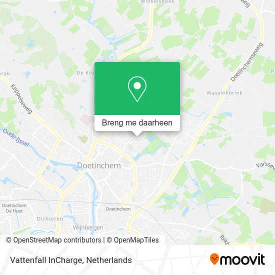 Vattenfall InCharge kaart