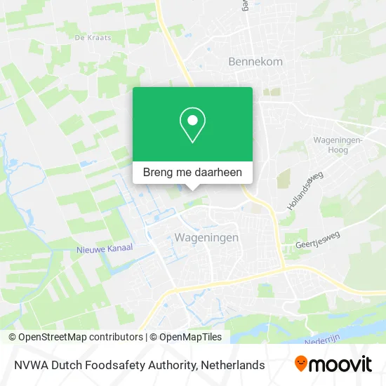 NVWA Dutch Foodsafety Authority kaart