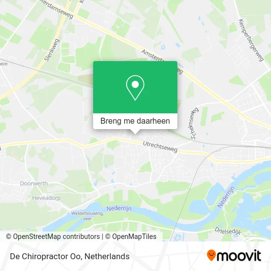 De Chiropractor Oo kaart