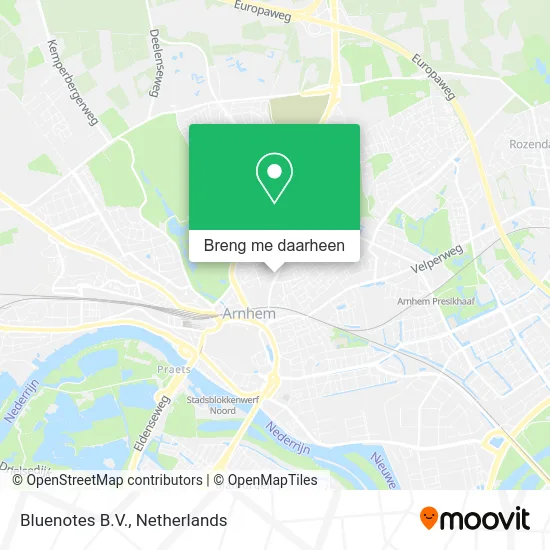 Bluenotes B.V. kaart
