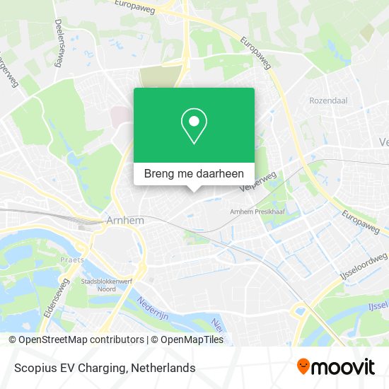 Scopius EV Charging kaart