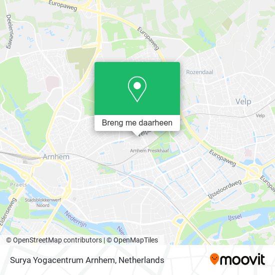 Surya Yogacentrum Arnhem kaart