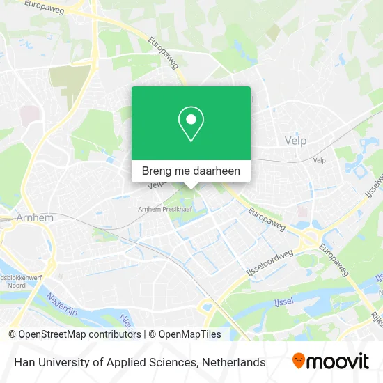 Han University of Applied Sciences kaart