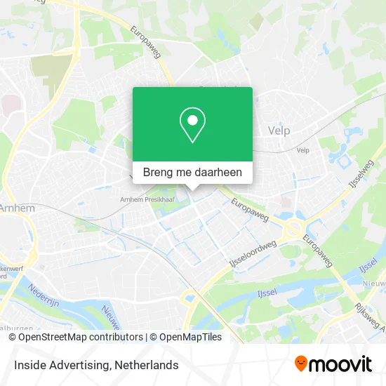 Inside Advertising kaart