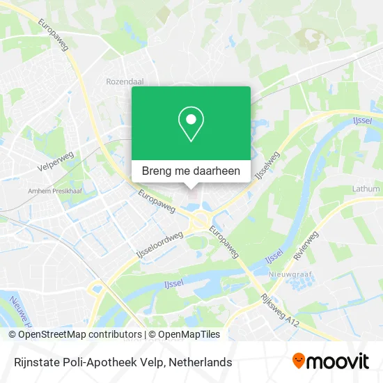 Rijnstate Poli-Apotheek Velp kaart