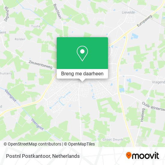 Postnl Postkantoor kaart