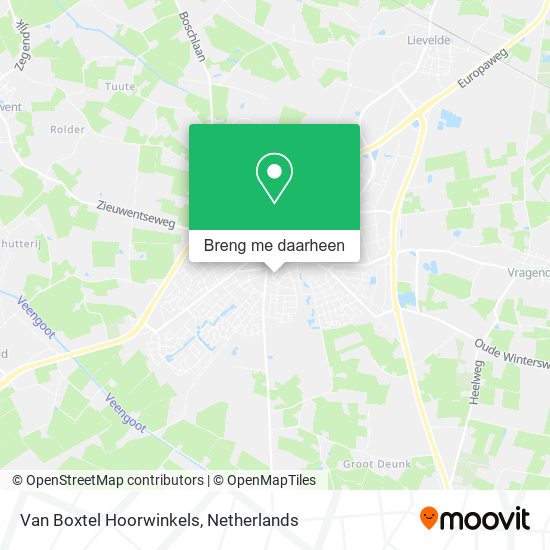 Van Boxtel Hoorwinkels kaart