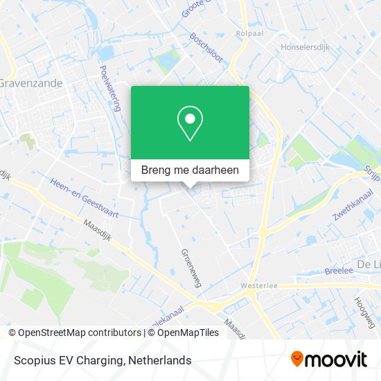 Scopius EV Charging kaart