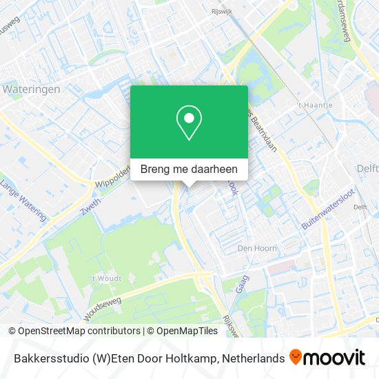 Bakkersstudio (W)Eten Door Holtkamp kaart