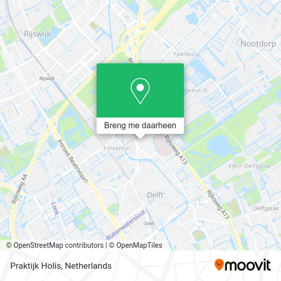 Praktijk Holis kaart