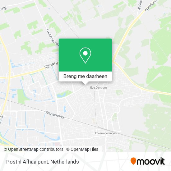 Postnl Afhaalpunt kaart