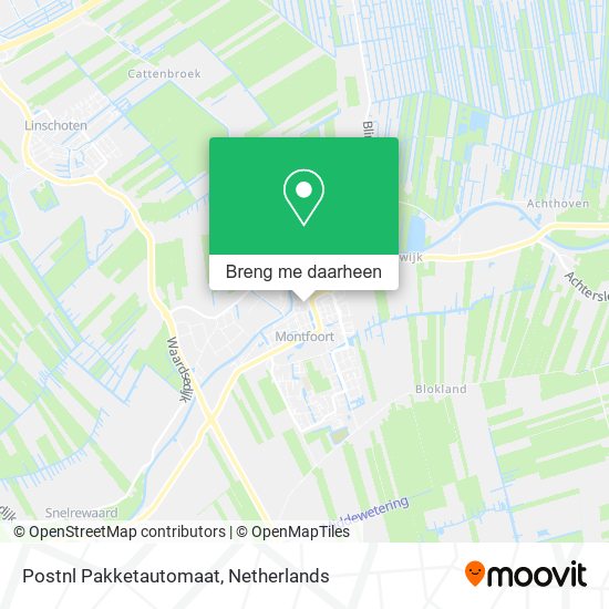 Postnl Pakketautomaat kaart