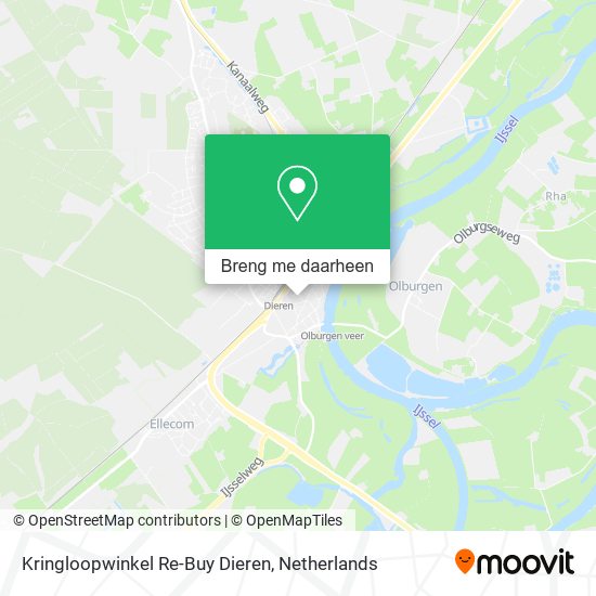 Kringloopwinkel Re-Buy Dieren kaart