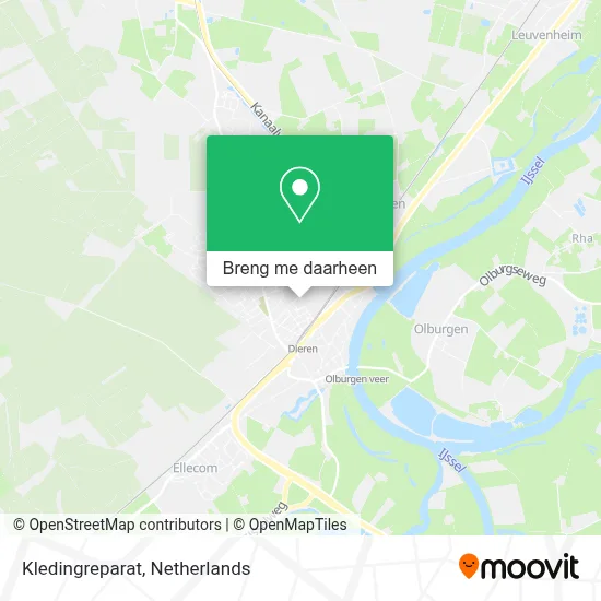 Kledingreparat kaart