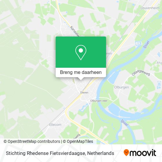 Stichting Rhedense Fietsvierdaagse kaart