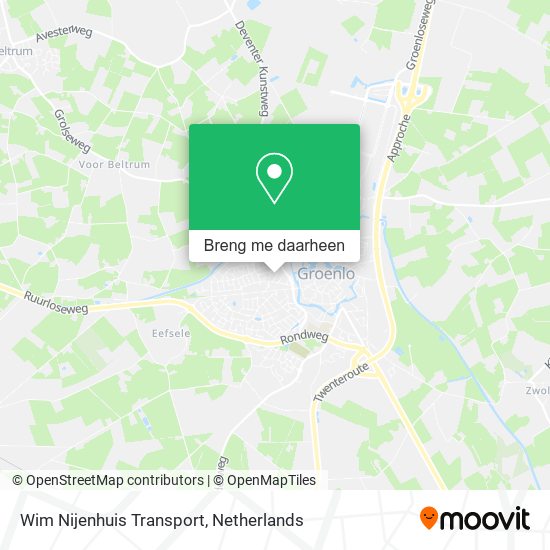 Wim Nijenhuis Transport kaart
