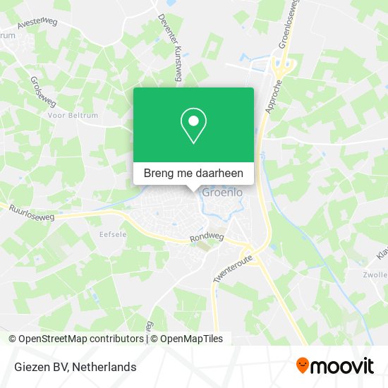 Giezen BV kaart