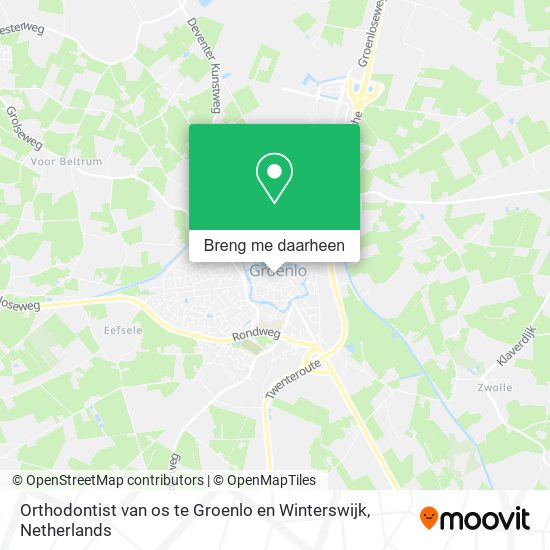 Orthodontist van os te Groenlo en Winterswijk kaart