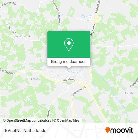 EVnetNL kaart