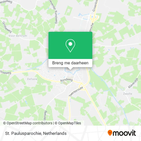 St. Paulusparochie kaart