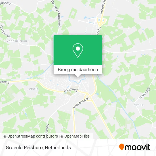 Groenlo Reisburo kaart