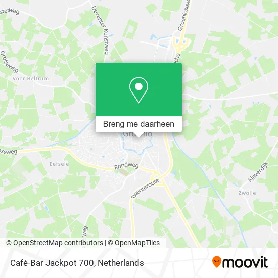 Café-Bar Jackpot 700 kaart