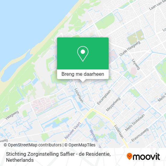 Stichting Zorginstelling Saffier - de Residentie kaart