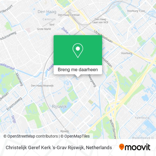 Christelijk Geref Kerk 's-Grav Rijswijk kaart