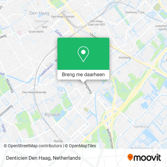 Denticien Den Haag kaart