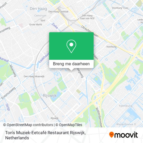Ton's Muziek-Eetcafé Restaurant Rijswijk kaart