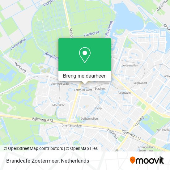 Brandcafé Zoetermeer kaart