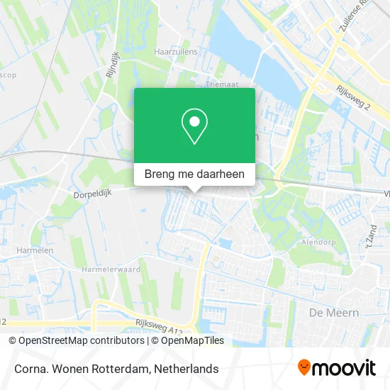 Corna. Wonen Rotterdam kaart