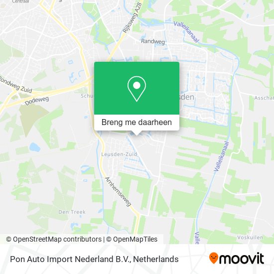 Pon Auto Import Nederland B.V. kaart