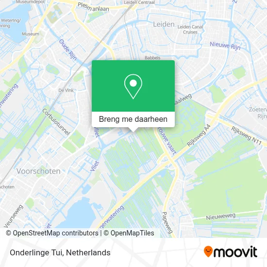 Onderlinge Tui kaart