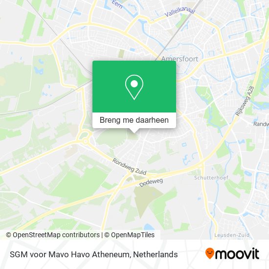 SGM voor Mavo Havo Atheneum kaart