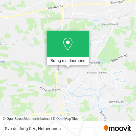 Svb de Jong C.V. kaart