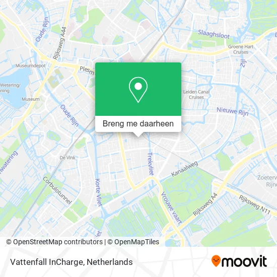 Vattenfall InCharge kaart