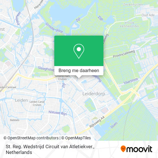 St. Reg. Wedstrijd Circuit van Atletiekver. kaart